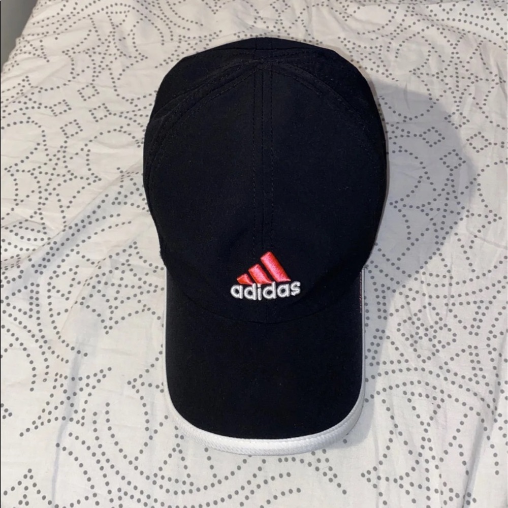 Adidas athletic baseball cap pink logo